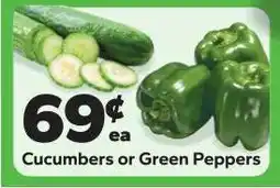 Save a Lot Cucumbers or Green Peppers offer