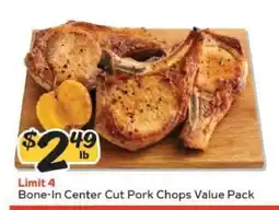 Winn Dixie Bone-In Center Cut Pork Chops Value Pack offer