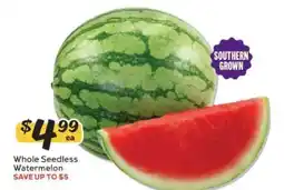 Winn Dixie Whole Seedless Watermelon offer