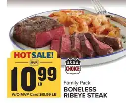 Food Lion Family Pack Boneless Ribeye Steak offer