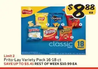 Winn Dixie Frito Lay Variety Pack offer