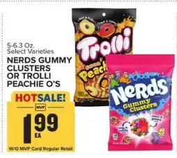 Food Lion Nerds Gummy Clusters or Trolli Peachie O's offer