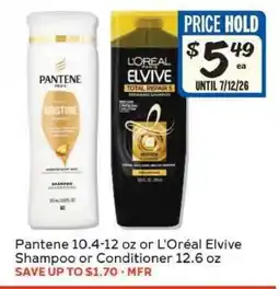 Winn Dixie Pantene or L'Oréal Elvive Shampoo or Conditioner offer