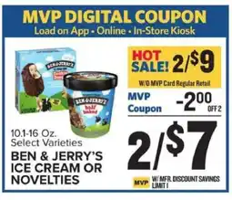 Food Lion BEN & JERRY’S ICE CREAM OR NOVELTIES offer