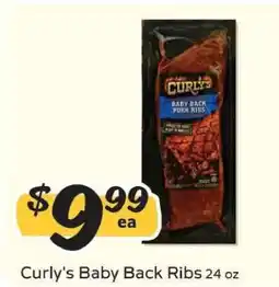 Winn Dixie Curly's Baby Back Ribs offer