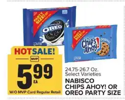 Food Lion Nabisco Chips Ahoy! or Oreo Party Size offer