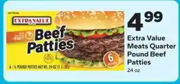 Save a Lot Extra Value Meats Quarter Pound Beef Patties offer