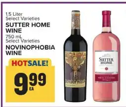 Food Lion Sutter Home Wine / Novinophobia Wine offer