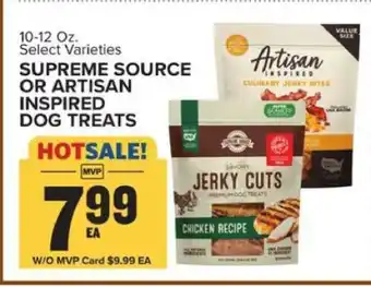 Food Lion SUPREME SOURCE OR ARTISAN INSPIRED DOG TREATS offer