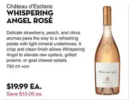 Bristol Farms Château d'Esclans WHISPERING ANGEL ROSÉ offer