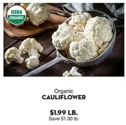 Bristol Farms Organic CAULIFLOWER offer