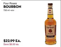 Bristol Farms Four Roses BOURBON offer