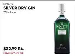 Bristol Farms Nolet's SILVER DRY GIN offer