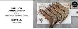 Bristol Farms SHELL-ON JUMBO SHRIMP offer