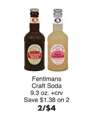 Bristol Farms Fentimans Craft Soda offer