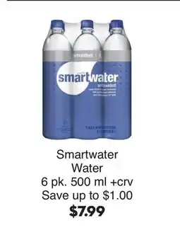 Bristol Farms Smartwater Water offer