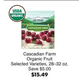 Bristol Farms Cascadian Farm Organic Fruit offer