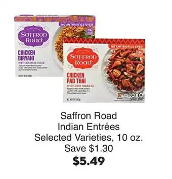 Bristol Farms Saffron Road Indian Entrées offer