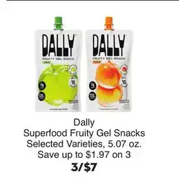 Bristol Farms Dally Superfood Fruity Gel Snacks offer