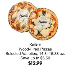 Bristol Farms Katie's Wood-Fired Pizzas offer