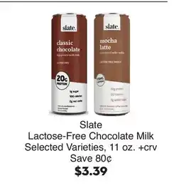 Bristol Farms Slate Lactose-Free Chocolate Milk offer