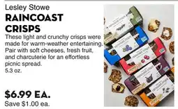 Bristol Farms Lesley Stowe RAINCOAST CRISPS offer