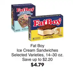 Bristol Farms Fat Boy Ice Cream Sandwiches offer
