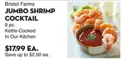Bristol Farms Bristol Farms JUMBO SHRIMP COCKTAIL offer