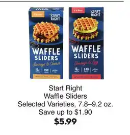 Bristol Farms Start Right Waffle Sliders offer