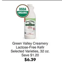 Bristol Farms Green Valley Creamery Lactose-Free Kefir offer