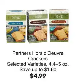 Bristol Farms Partners Hors d'Oeuvre Crackers offer