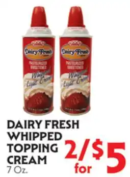 La Chiquita Food Market DAIRY FRESH WHIPPED TOPPING CREAM offer