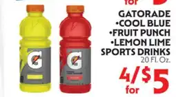 La Chiquita Food Market GATORADE •COOL BLUE •FRUIT PUNCH •LEMON LIME SPORTS DRINKS offer