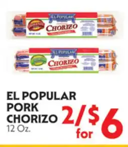 La Chiquita Food Market EL POPULAR PORK CHORIZO offer