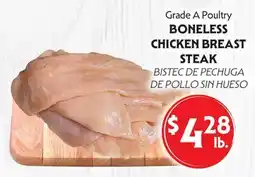 La Chiquita Food Market BONELESS CHICKEN BREAST STEAK offer