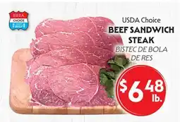 La Chiquita Food Market USDA Choice BEEF SANDWICH STEAK offer