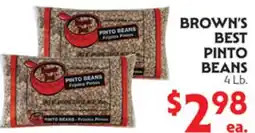 La Chiquita Food Market BROWN'S BEST PINTO BEANS offer
