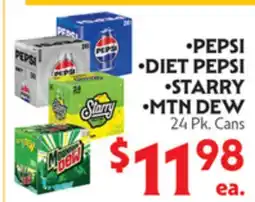 La Chiquita Food Market PEPSI, DIET PEPSI, STARRY, MTN DEW offer