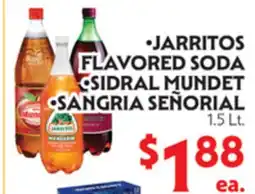 La Chiquita Food Market JARritos FLAVORED SODA • SIDRAL MUNDet • SANGRIA SEÑORIAL offer