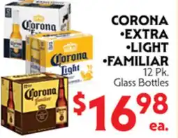 La Chiquita Food Market CORONA EXTRA・LIGHT・FAMILIAR offer