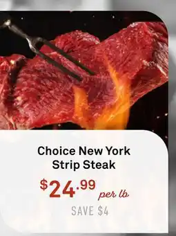 Standard Market Choice New York Strip Steak offer