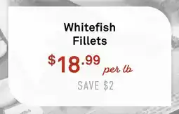 Standard Market Whitefish Fillets offer