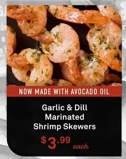 Standard Market Garlic & Dill Marinated Shrimp Skewers offer