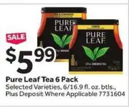 Stop&Shop Pure Leaf Tea 6 Pack offer
