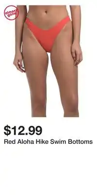 TJ Maxx Red Aloha Hike Swim Bottoms offer