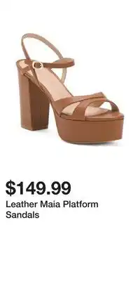 TJ Maxx Leather Maia Platform Sandals offer