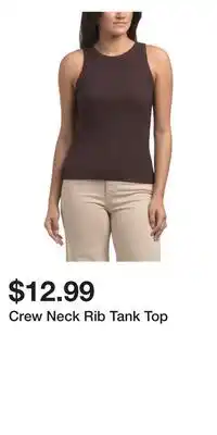 TJ Maxx Crew Neck Rib Tank Top offer