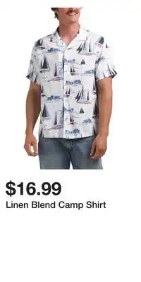 TJ Maxx Linen Blend Camp Shirt offer