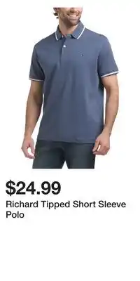 TJ Maxx Richard Tipped Short Sleeve Polo offer