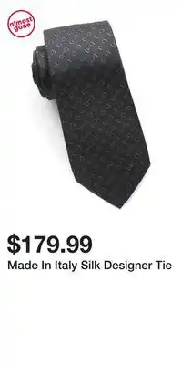 TJ Maxx Made In Italy Silk Designer Tie offer
